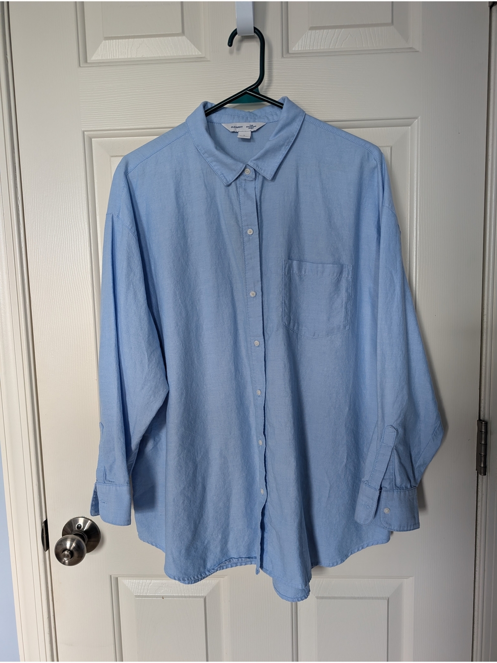 Old Navy light blue "The Boyfriend Shirt" button-down